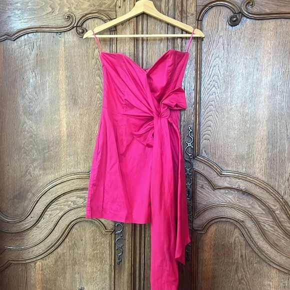 French Connection Florida Summer Strapless Pink Dress - Picture 4 of 13